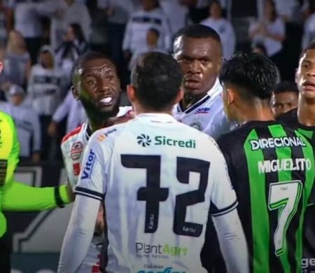 Após injúria racial contra adversário, jogador do América-MG é preso em flagrante 