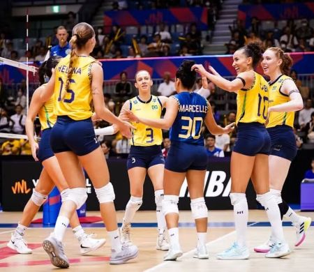 Brasil vence França no tie-break e conquista a 6ª vitória na VNL