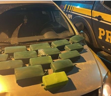 Polícia apreende 16 kg de pasta base de cocaína em veículo em Anastácio