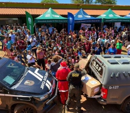 MS em Ação atende mais de 5 mil em aldeia indígena de Antônio João 