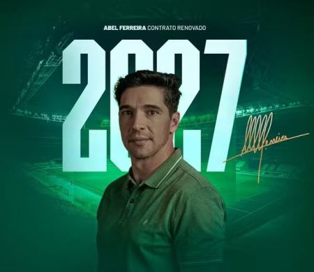 Há seis temporadas no Palmeiras, Abel Ferreira renova contrato com o clube 