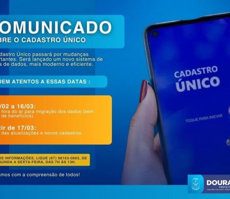 Em Dourados, CadÚnico ficará suspenso até 16 de março para atualização