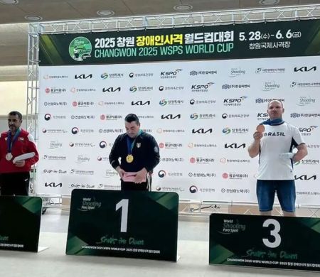Alexandro Basso fatura medalha inédita para o Brasil no tiro esportivo