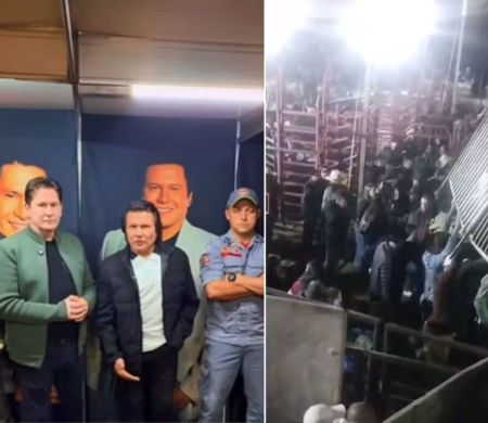 Arquibancada desaba antes de show de Gian e Giovani e fere cerca de 60 pessoas 