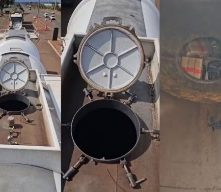 PRF encontra 4 toneladas de maconha em caminhão-tanque