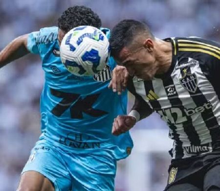 Com gol de Tiquinho, Santos arranca empate com o Atlético-MG pelo Brasileirão