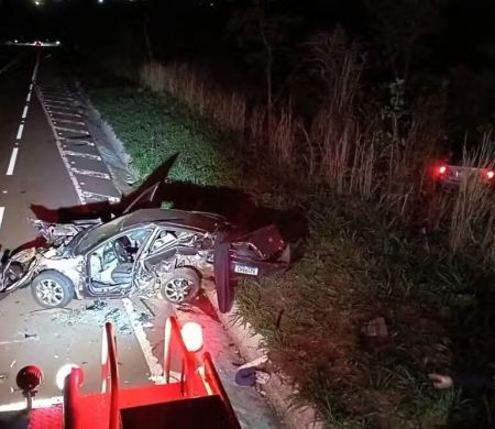 Acidente na BR-267 mata pai e filho no interior de Mato Grosso do Sul
