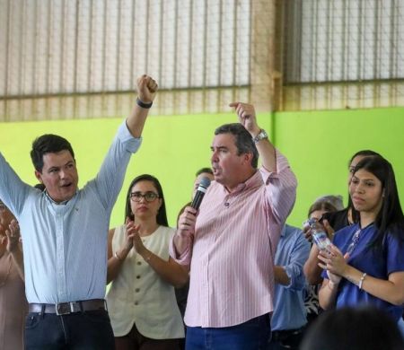 Riedel entrega obras em Deodápolis e Glória de Dourados 