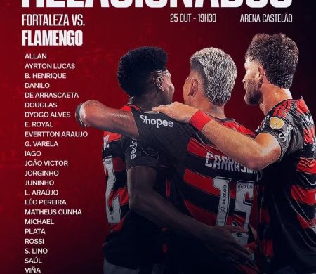 Flamengo não terá 7 jogadores para enfrentar o Fortaleza Flamengo não terá 7 jogadores para enfrentar o Fortaleza
