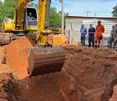 Fossa desaba durante escavação e mata trabalhador em MS