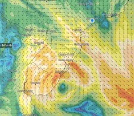 Sul do país tem 1º ciclone extratropical do ano se formando&nbsp;
