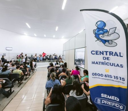 Começaram hoje as matrículas da Rede Municipal de Campo Grande