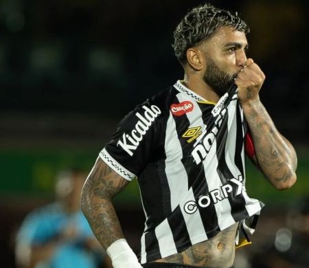 Gabigol marca e Mirassol e Santos empatam por 2 a 2