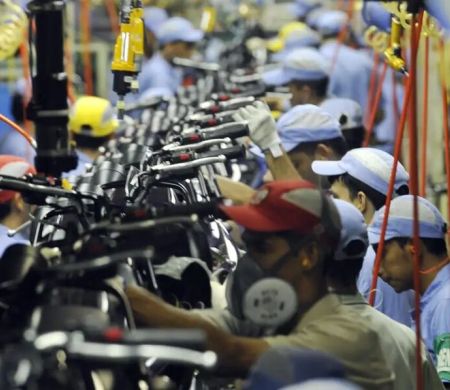 Produção de motos cresce 1,7% e melhor 1º bimestre em 15 anos