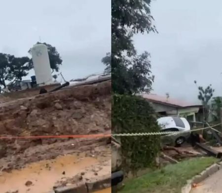 Rompimento de reservatório da Sabesp provoca uma morte em Mairiporã