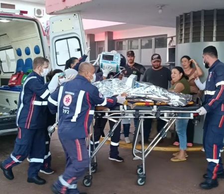 Acidente com máquina de arroz provoca amputação da perna de adolescente