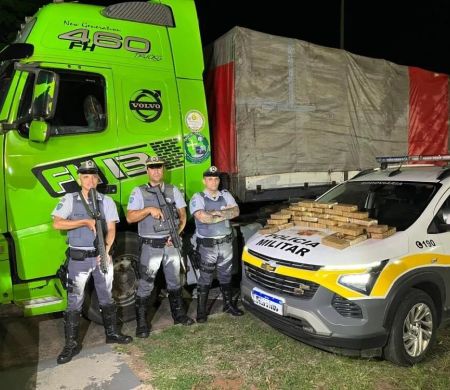 Caminhão “fantasma” sai de Corumbá e é flagrado com cocaína em SP
