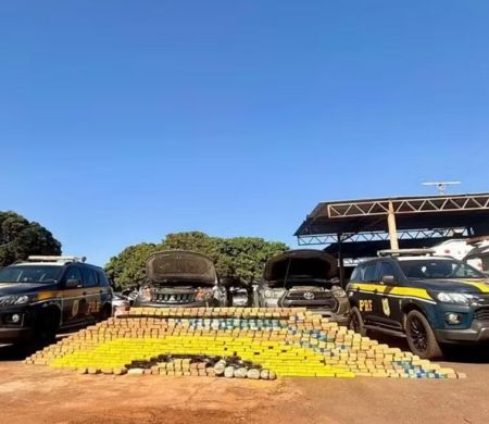 Polícia prende trio com quase 600 kg de cocaína após perseguição na Capital