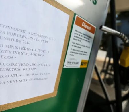 Diesel cai pela 4ª vez em cinco semanas e acumula recuo de 4,5%