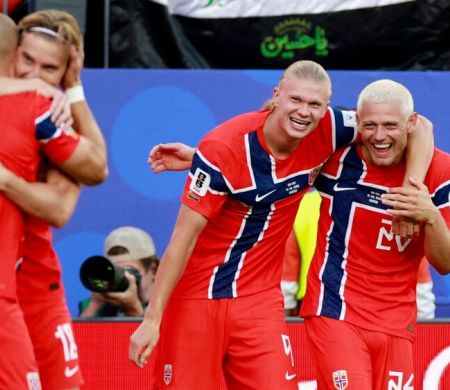 Com show de Haaland, Noruega goleia o Iraque na estreia da Copa