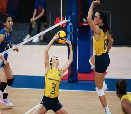 Invicto, Brasil segue na liderança após derrotar a China pela Liga