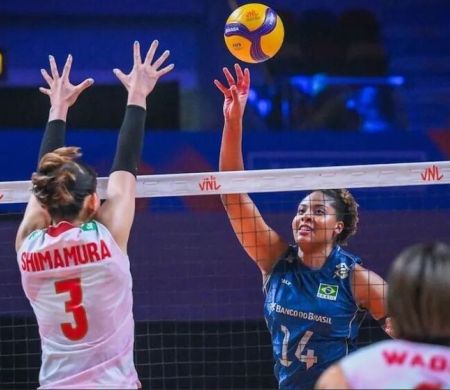 De virada, Brasil bate o Japão e se classifica para semi da VNL Feminina