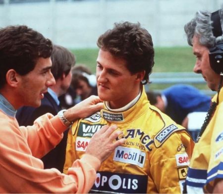 Schumacher chegou à F1 com ajuda financeira e sob domínio de Senna