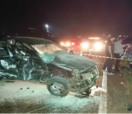 Homem de 34 anos morre em acidente com três veículos na BR-163