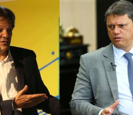 Tarcísio tem 53% e Haddad, 38%, dos votos no primeiro turno em São Paulo