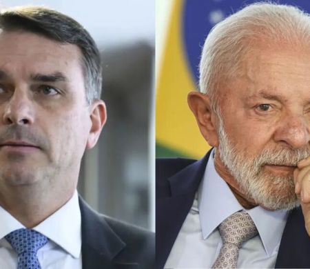 Flávio Bolsonaro aparece à frente de Lula em nova pesquisa para o segundo turno