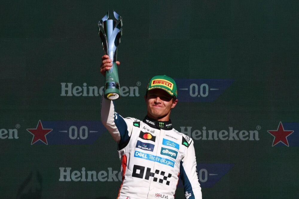 Lando Norris venceu o GP do México e assumiu liderança (Foto: Clive Rose/Getty Images)