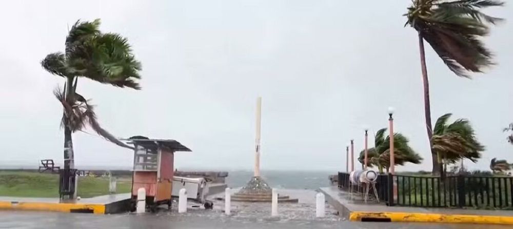 Destruição durante passagem do furacão Melissa (Foto: Reprodução)